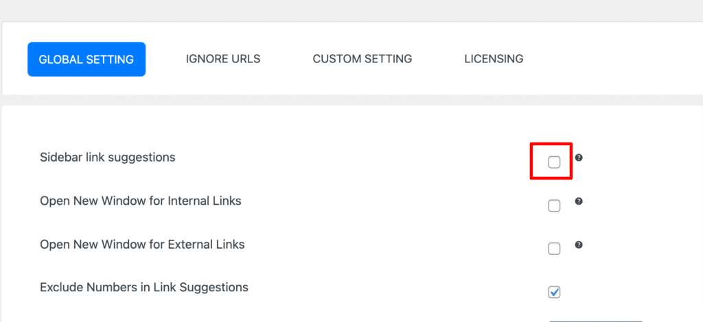related post sidebar linkilo settings