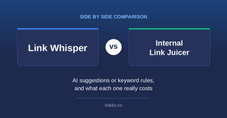 Link Whisper vs Internal Link Juicer